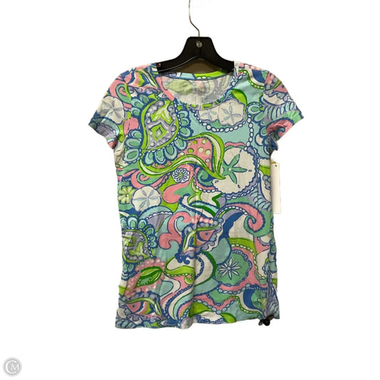 Top Short Sleeve Designer By Lilly Pulitzer In Multi-colored, Size: Xs