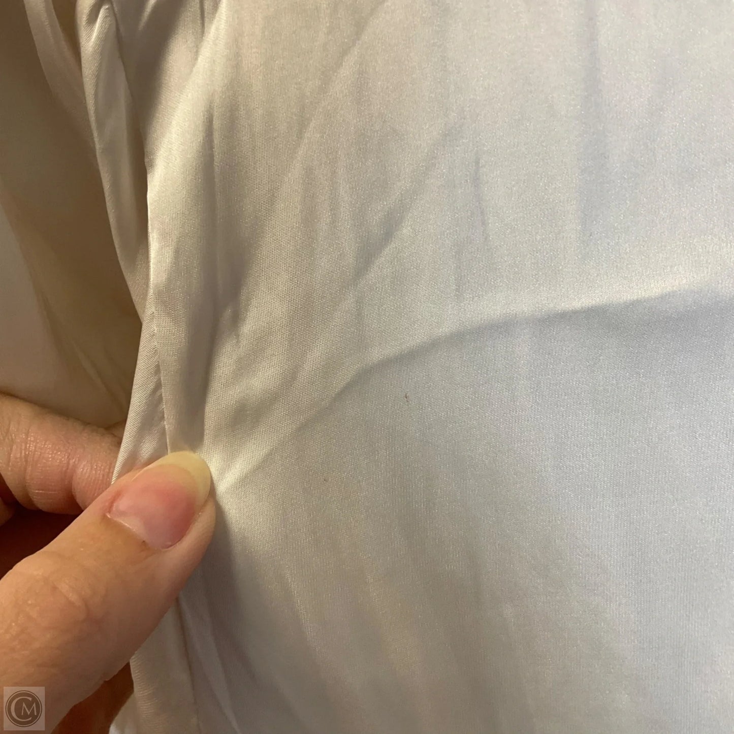 Top Short Sleeve By Philosophy In Cream, Size: L