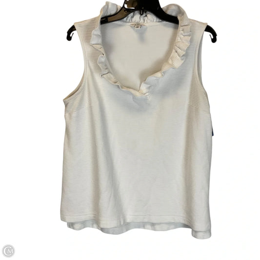 Top Sleeveless By Crown And Ivy In White, Size: Xl