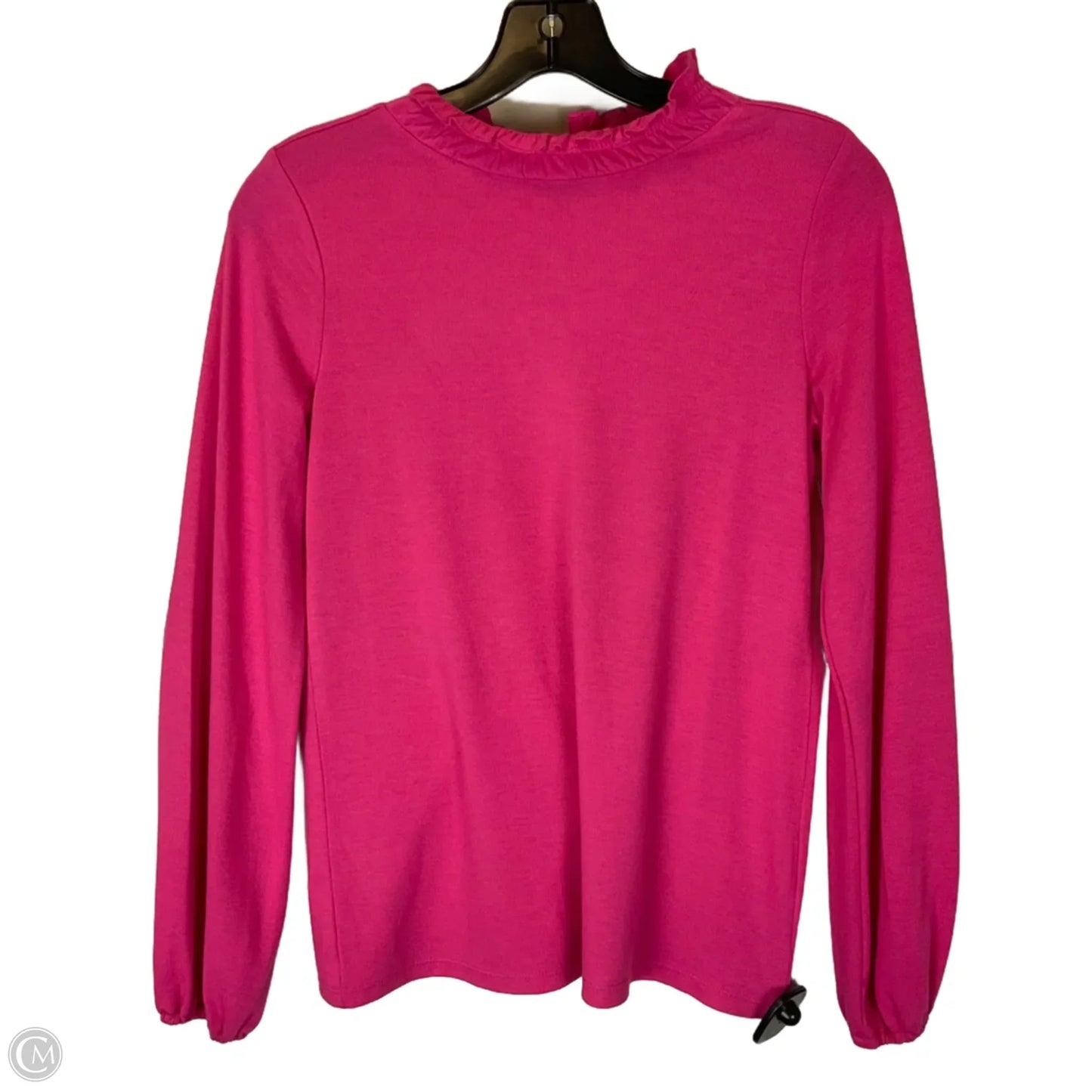 Top Long Sleeve Basic By Talbots In Pink, Size: S