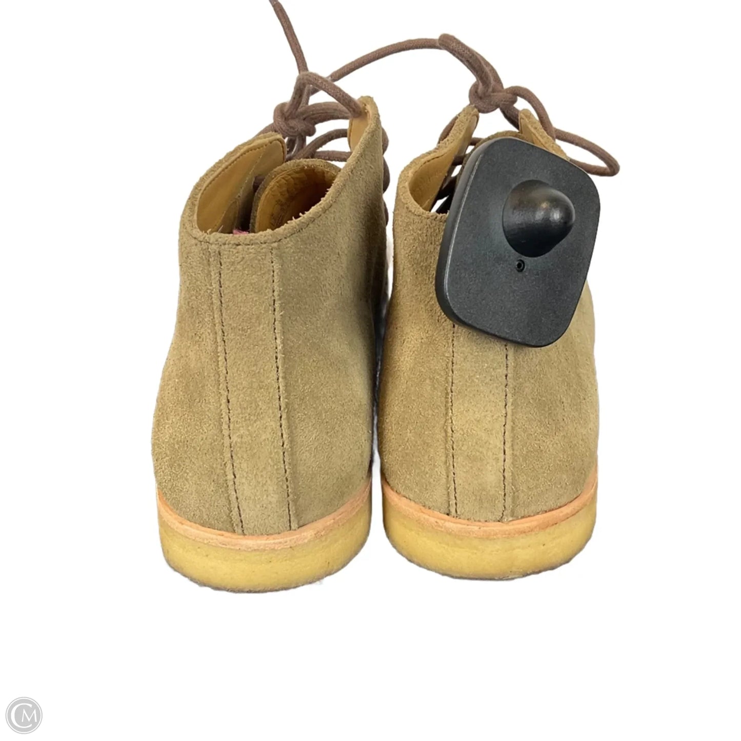 Boots Ankle Flats By Clarks In Tan, Size: 7.5