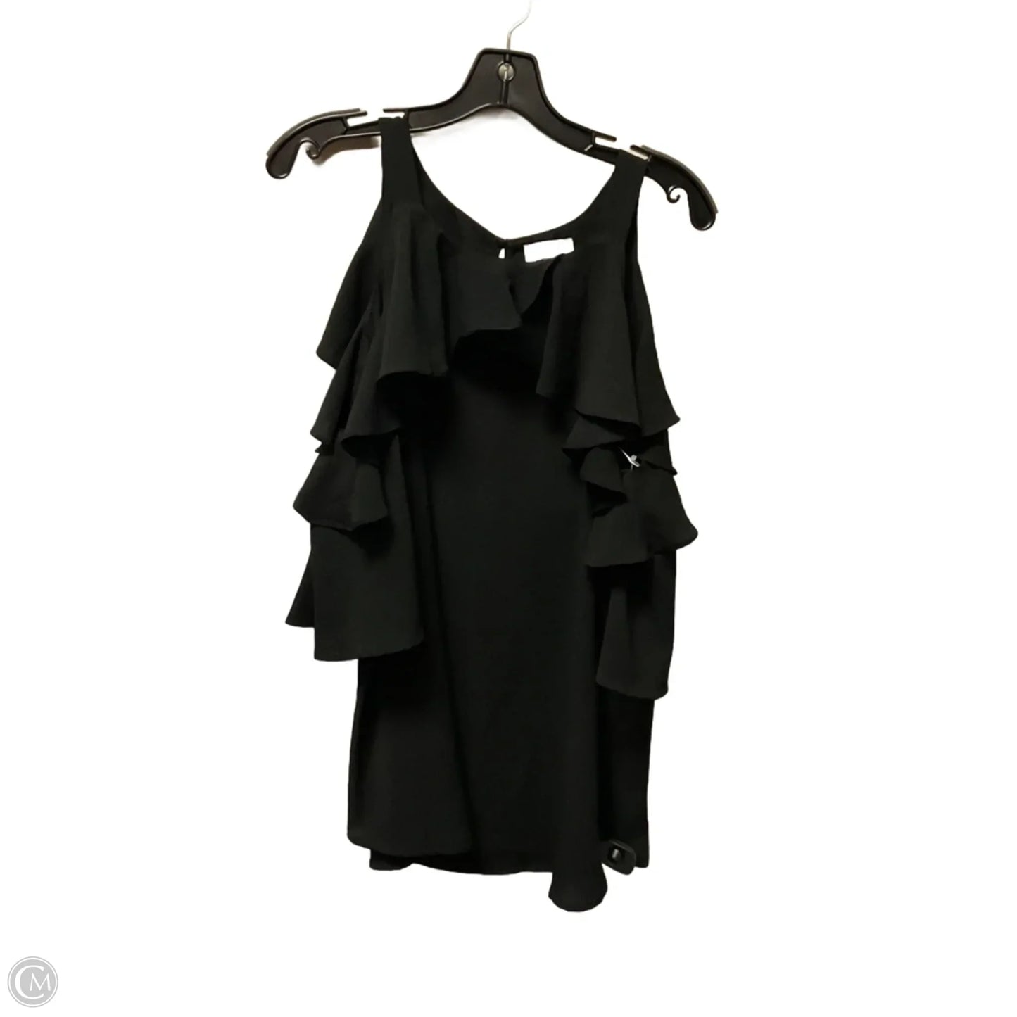 Top Short Sleeve Basic By Umgee In Black, Size: L