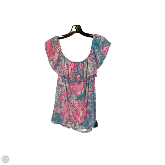 Top Sleeveless Designer By Lilly Pulitzer In Blue, Size: L