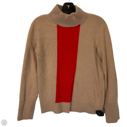 Top Long Sleeve By Magaschoni In Tan, Size: S
