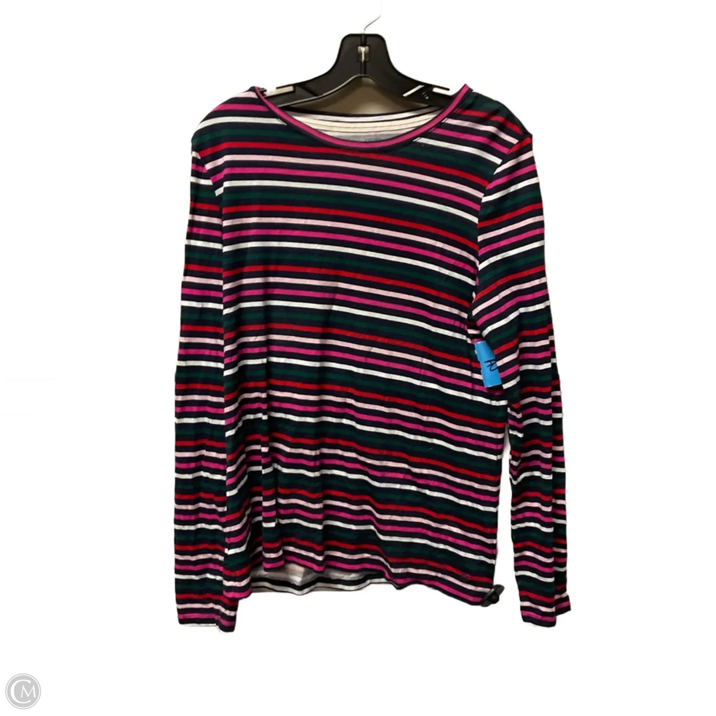 Top Long Sleeve Basic By Crown And Ivy In Striped Pattern, Size: Xl