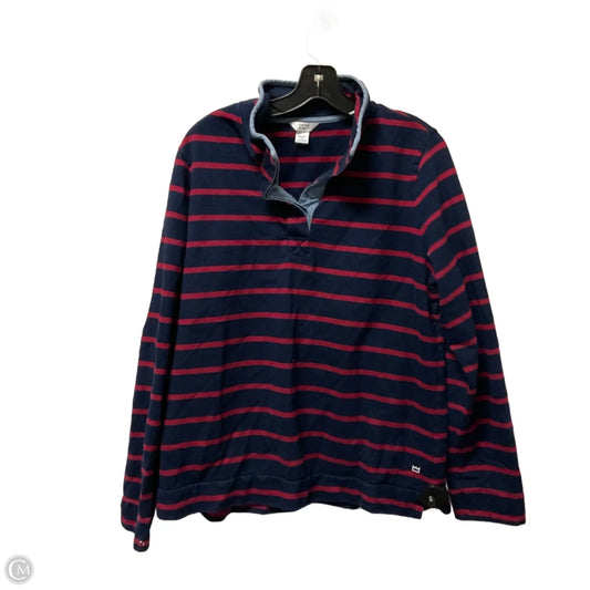 Sweatshirt Collar By Crown And Ivy In Striped Pattern, Size: Xl