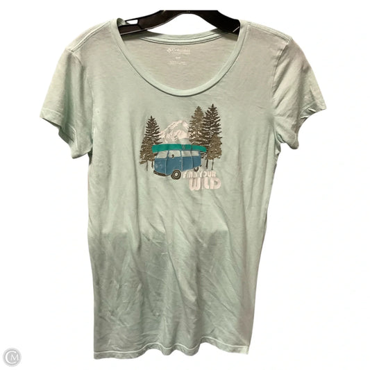Top Short Sleeve By Columbia In Green, Size: S
