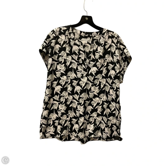 Top Short Sleeve By Joie In Black, Size: L
