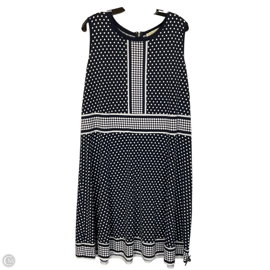 Dress Casual Midi By Michael By Michael Kors In Polkadot Pattern, Size: 2x