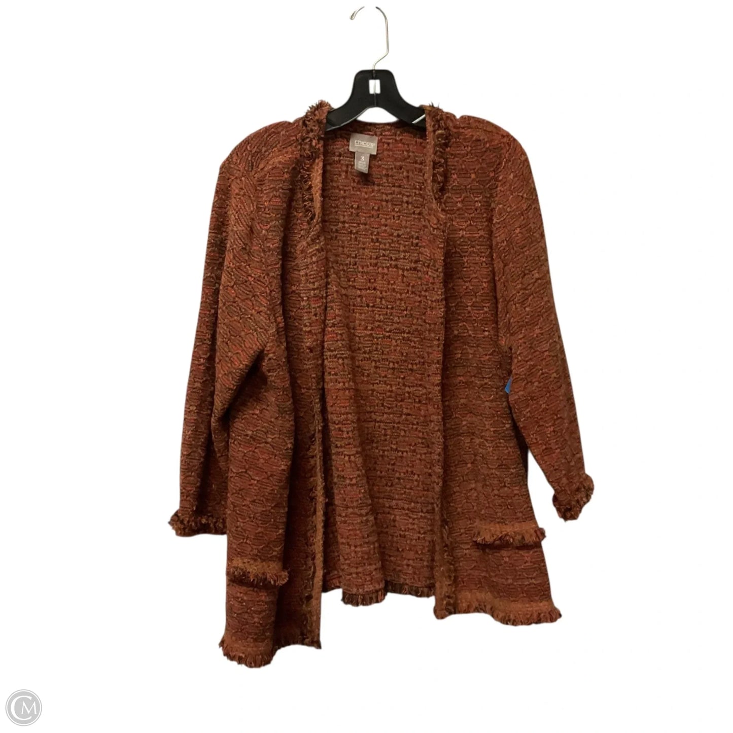 Cardigan By Chicos In Orange, Size: L
