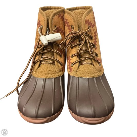 Boots Ankle Flats By Simply Southern In Brown, Size: 8