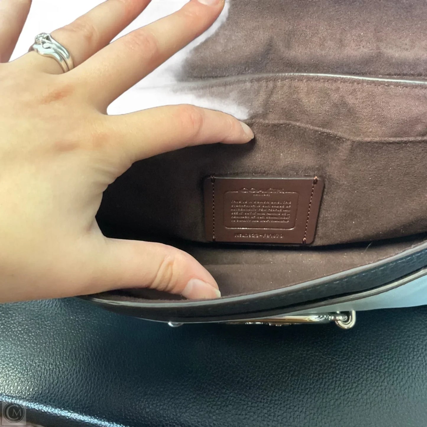 Crossbody Designer By Coach, Size: Medium