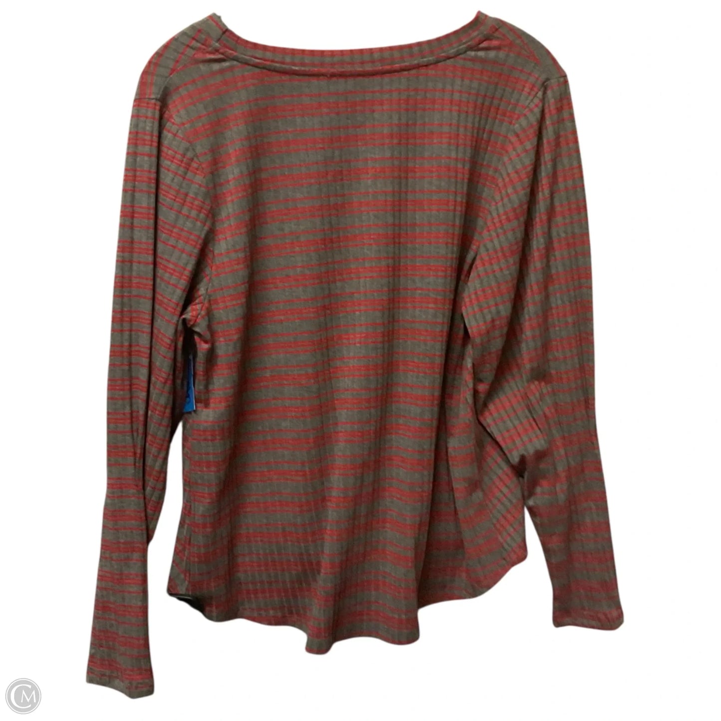 Top Long Sleeve Basic By Umgee In Striped Pattern, Size: S