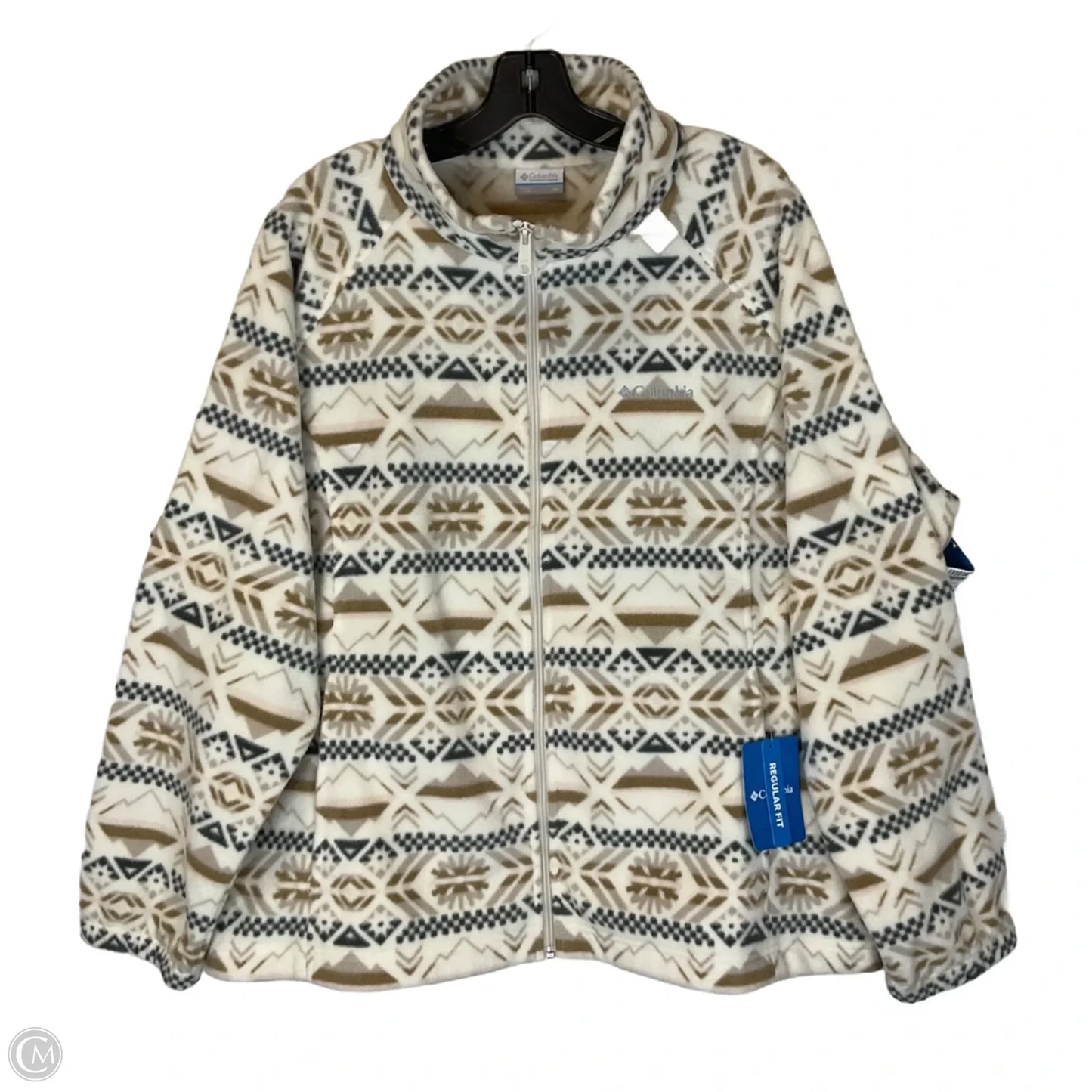 Jacket Fleece By Columbia In Cream, Size: 3x
