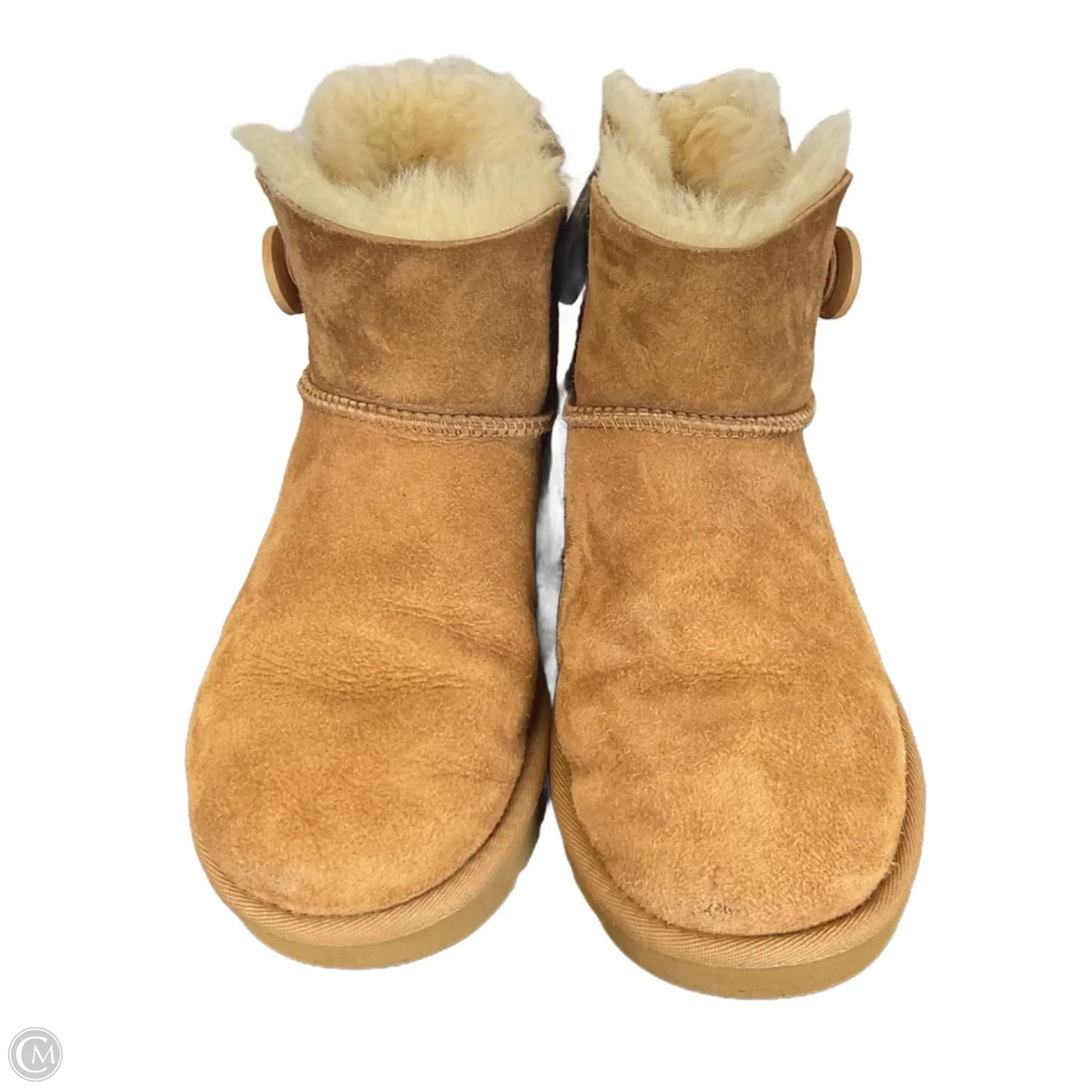 Boots Designer By Ugg In Brown, Size: 8