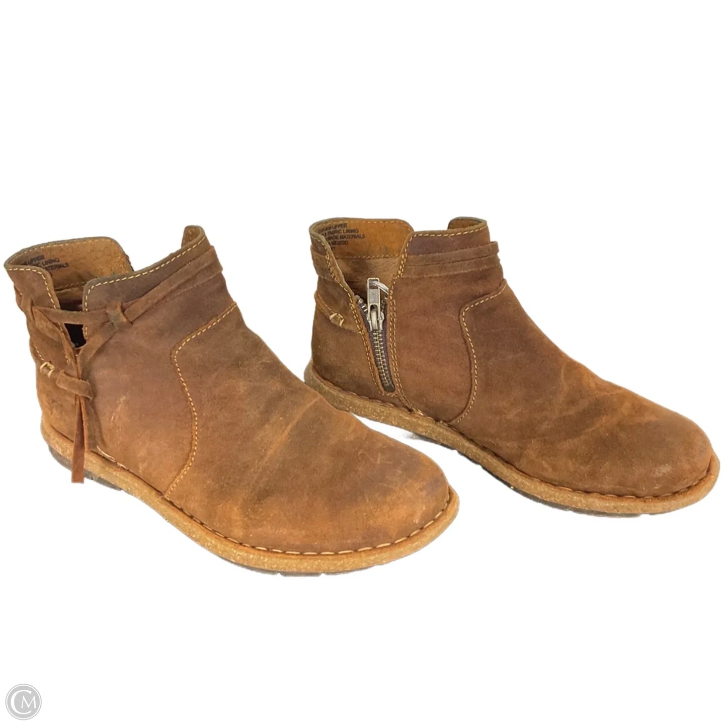 Boots Ankle Flats By Born In Brown, Size: 8