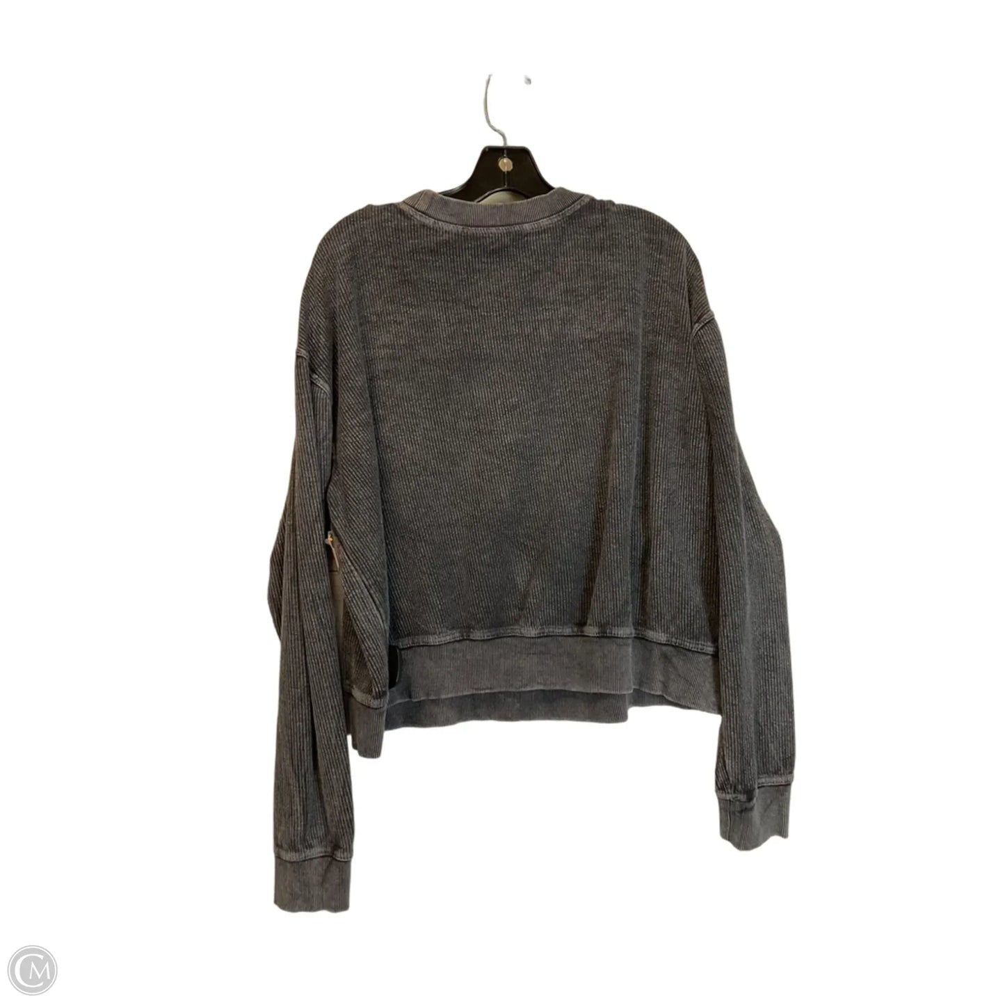 Top Long Sleeve Basic By Simply Southern In Grey, Size: L
