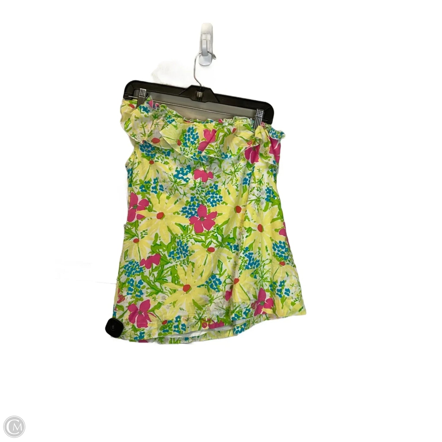 Top Sleeveless Designer By Lilly Pulitzer In Yellow, Size: M