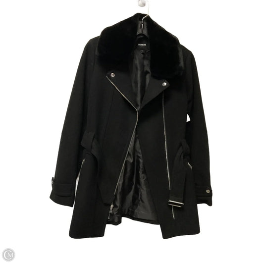 Coat Peacoat By Express In Black, Size: S