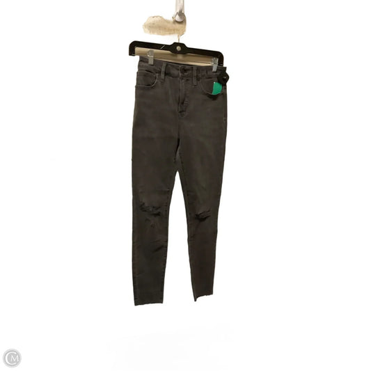 Jeans Skinny By Madewell In Black Denim, Size: 2