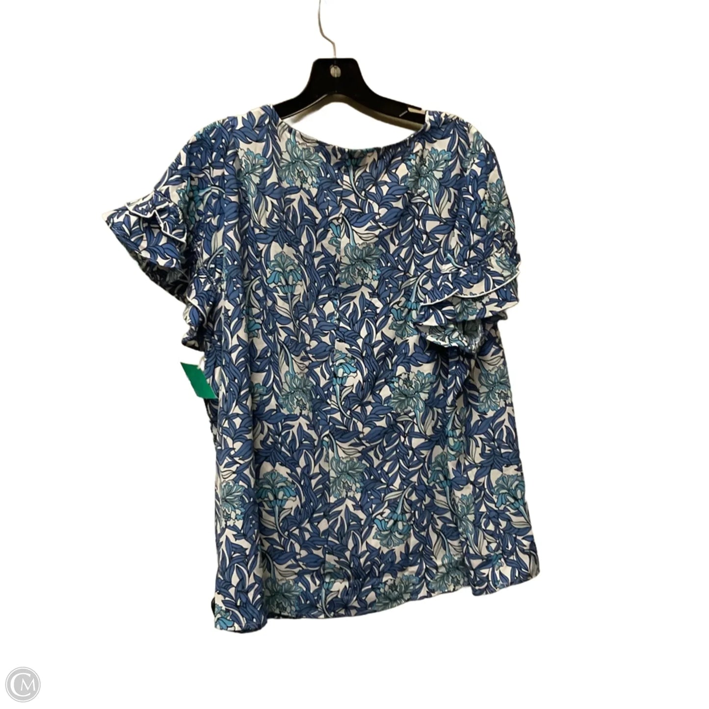 Top Short Sleeve By Lane Bryant In Blue, Size: 18