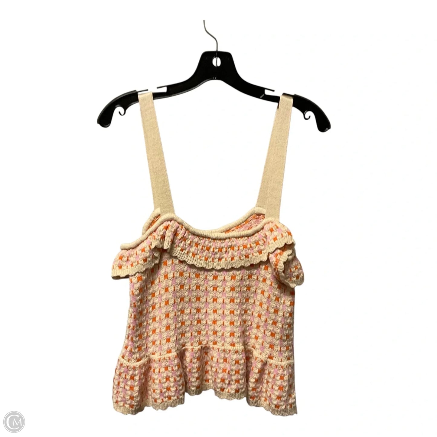 Top Sleeveless By Entro In Cream, Size: L