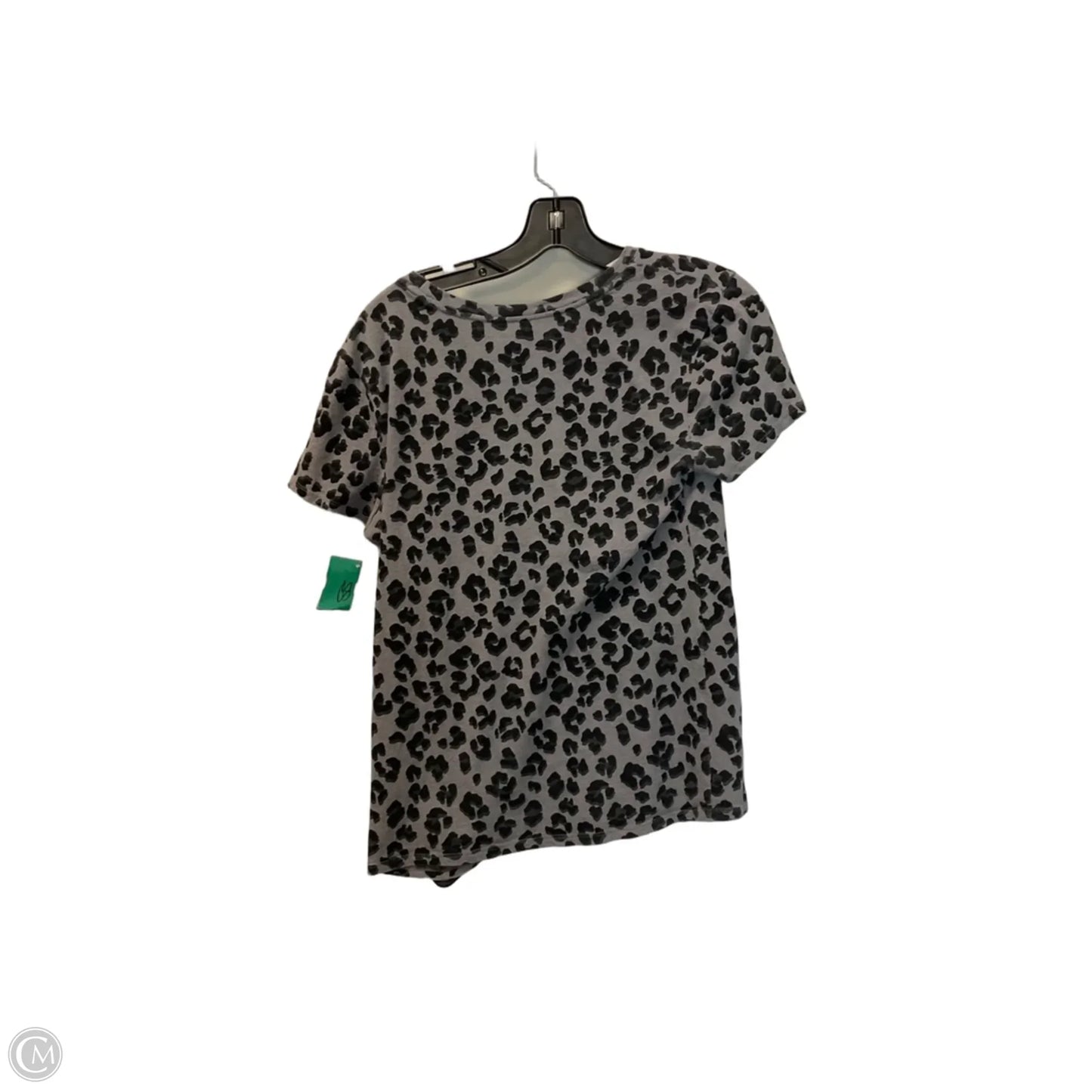Top Short Sleeve Basic By Lucky Brand In Animal Print, Size: S