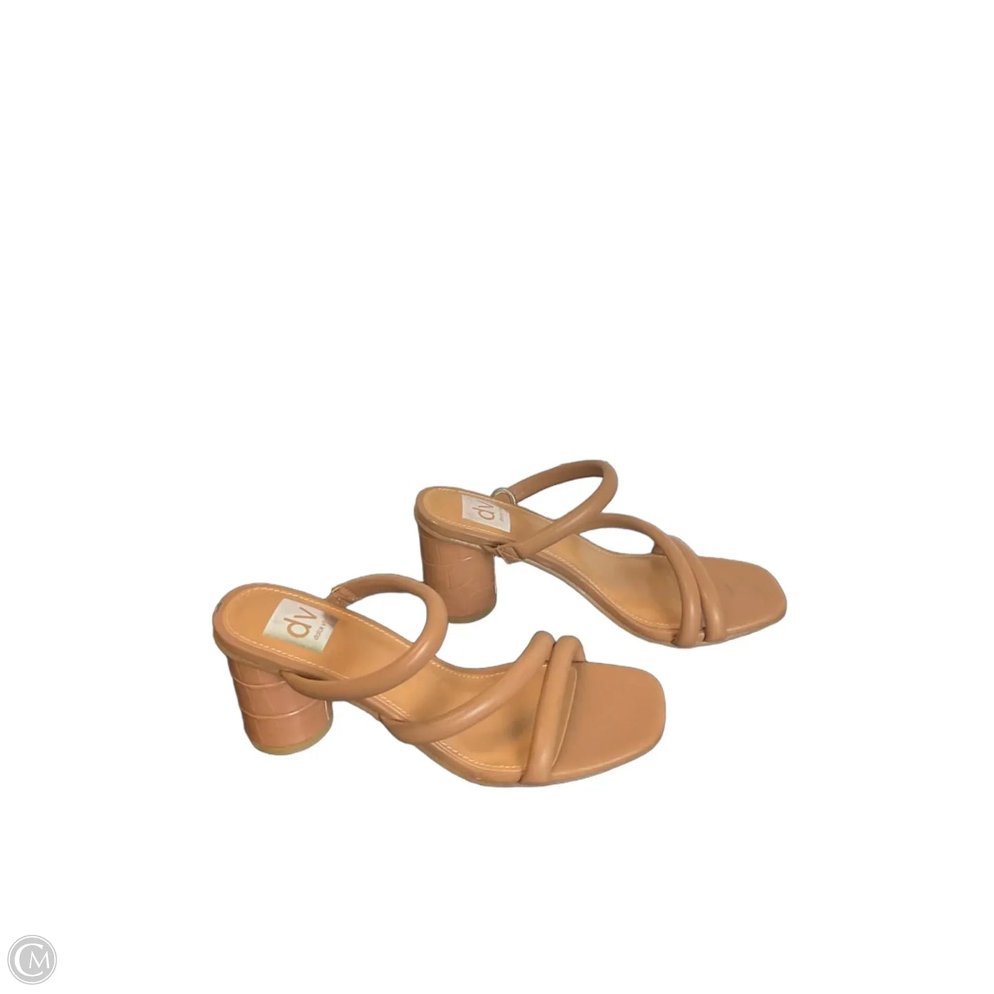 Sandals Heels Block By Dolce Vita In Tan, Size: 6.5