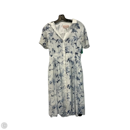 Dress Casual Midi By Philosophy In Blue, Size: 2