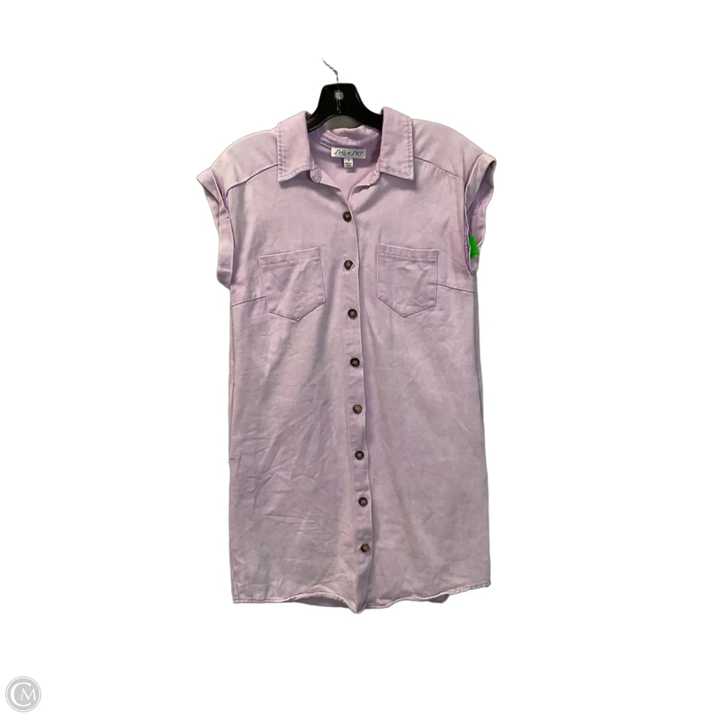 Dress Casual Midi By She + Sky In Purple, Size: S