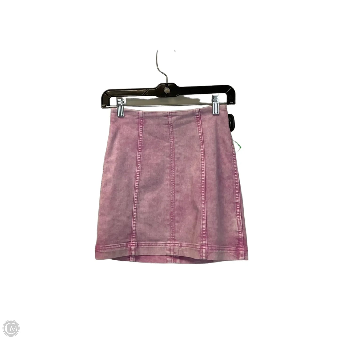 Skirt Mini & Short By Free People In Pink Denim, Size: 0