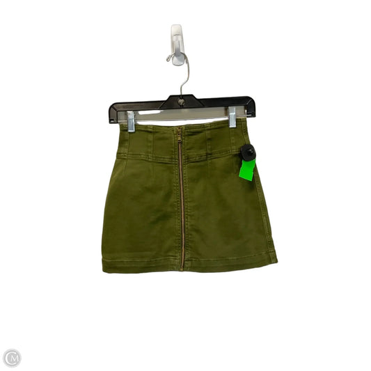 Skirt Mini & Short By We The Free In Green Denim, Size: 0
