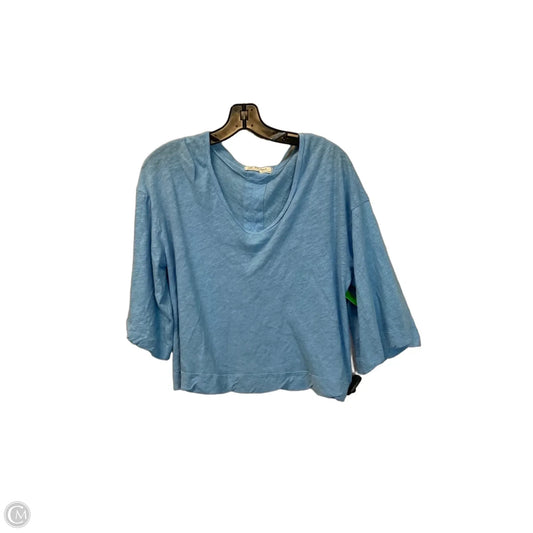 Top 3/4 Sleeve By We The Free In Blue, Size: Xs