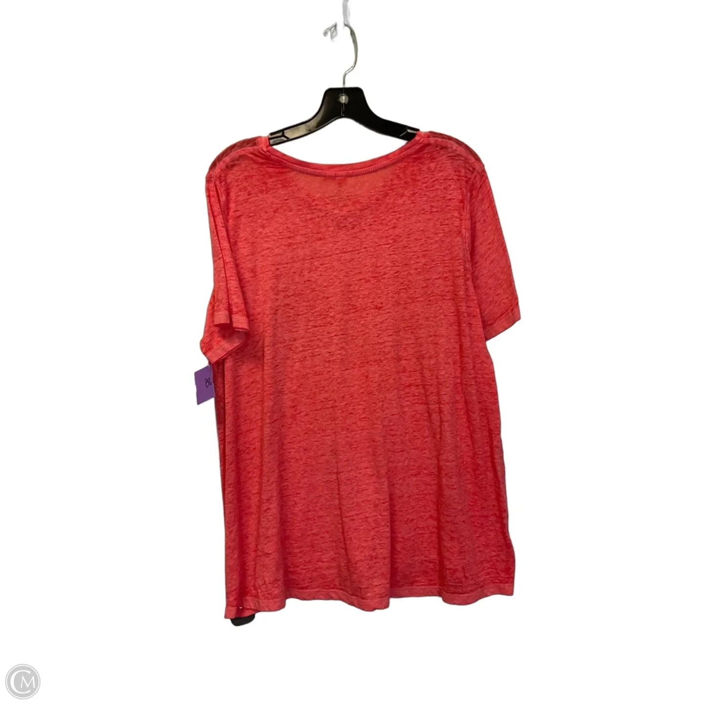 Top Short Sleeve Basic By Cato In Red, Size: Xxl