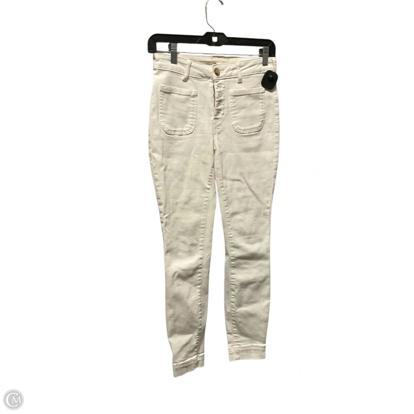 Jeans Skinny By Pilcro In White Denim, Size: 2
