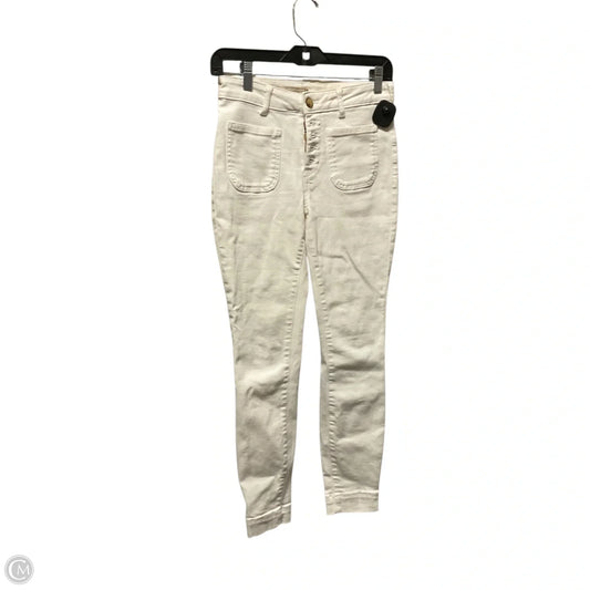 Jeans Skinny By Pilcro In White Denim, Size: 2