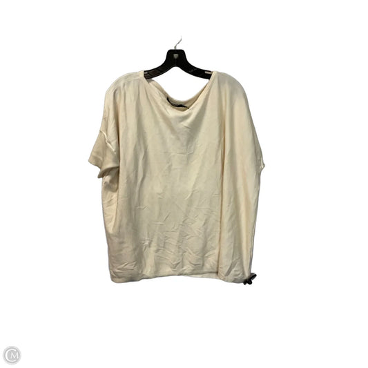 Top Short Sleeve Basic By Lauren By Ralph Lauren In Cream, Size: Xl