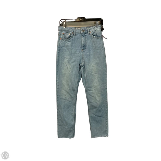 Jeans Straight By Top Shop In Blue Denim, Size: 6