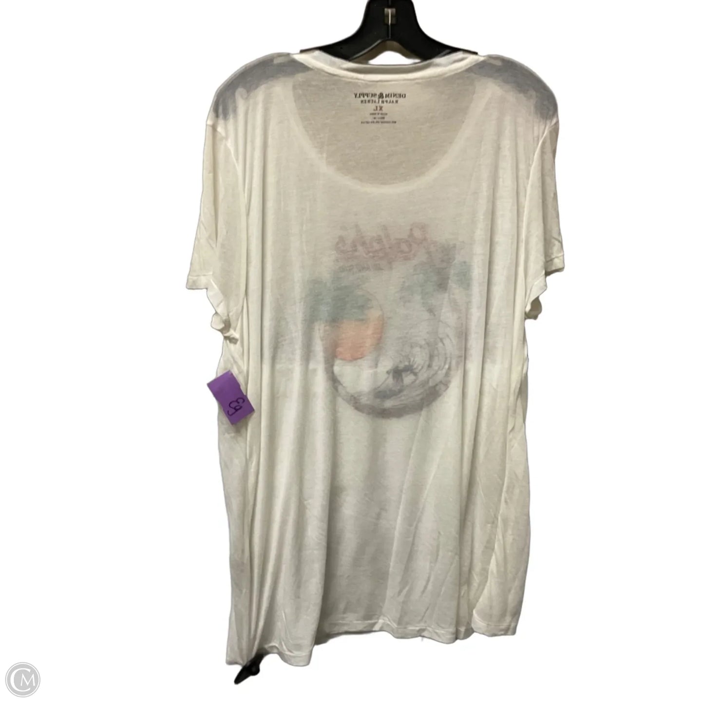 Top Short Sleeve Basic By Denim & Supply By Ralph Lauren In White, Size: Xl