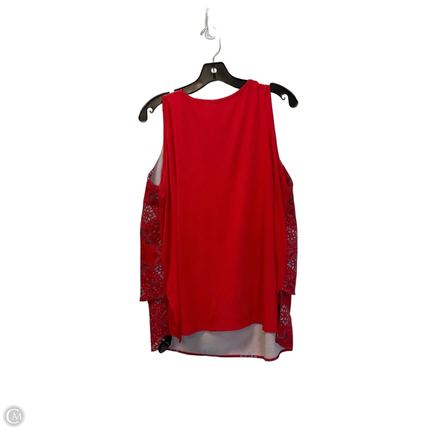 Top Sleeveless By Dg2 In Red, Size: L