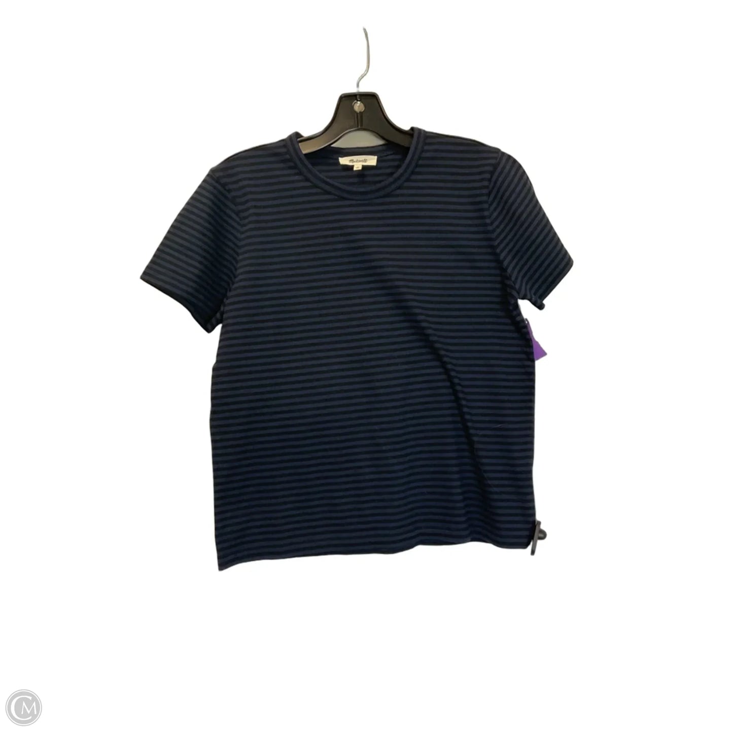 Top Short Sleeve Basic By Madewell In Striped Pattern, Size: S