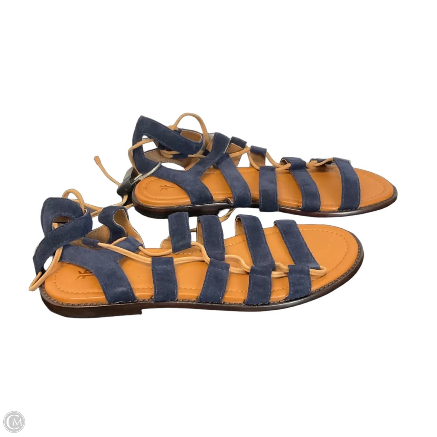 Sandals Designer By Frye In Blue, Size: 8.5
