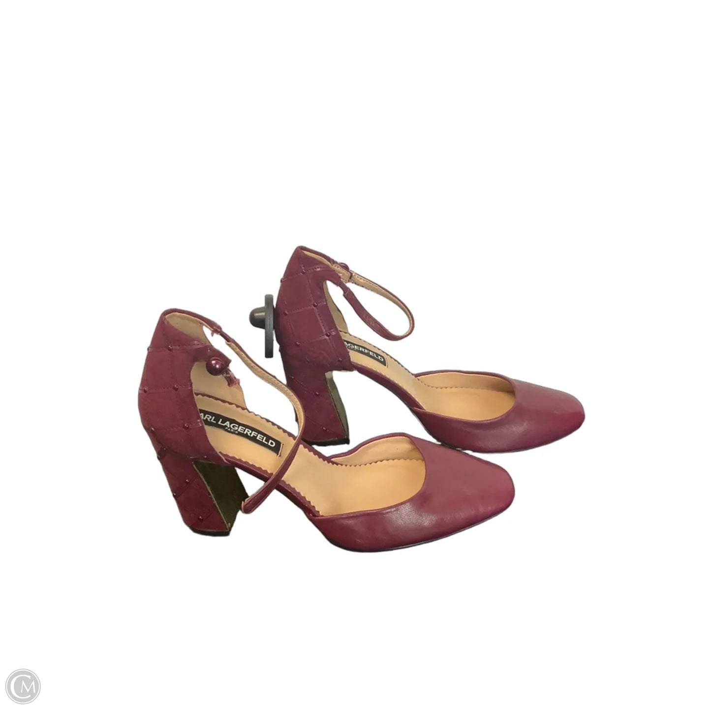 Shoes Designer By Karl Lagerfeld In Purple, Size: 8.5