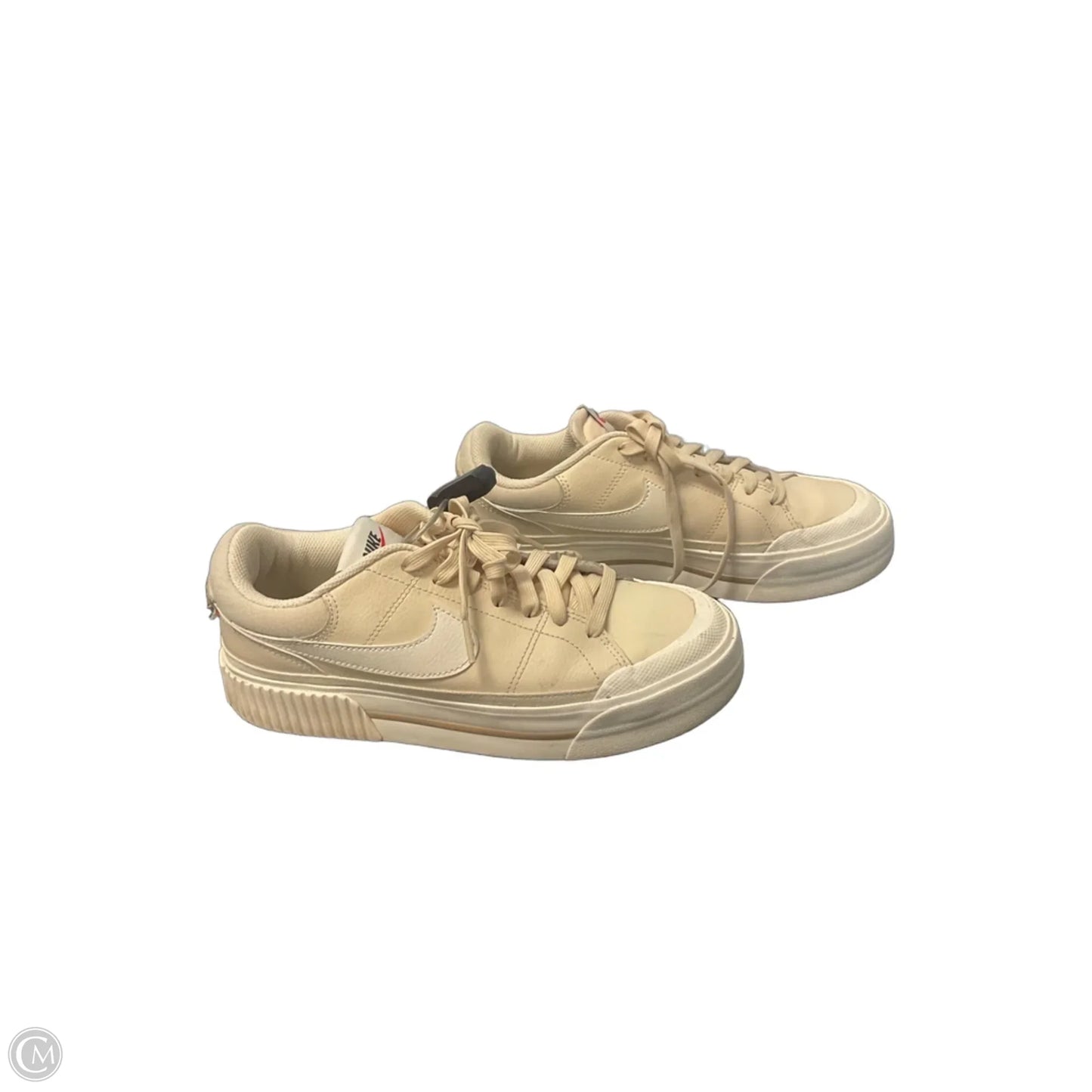 Shoes Athletic By Nike In Cream, Size: 8