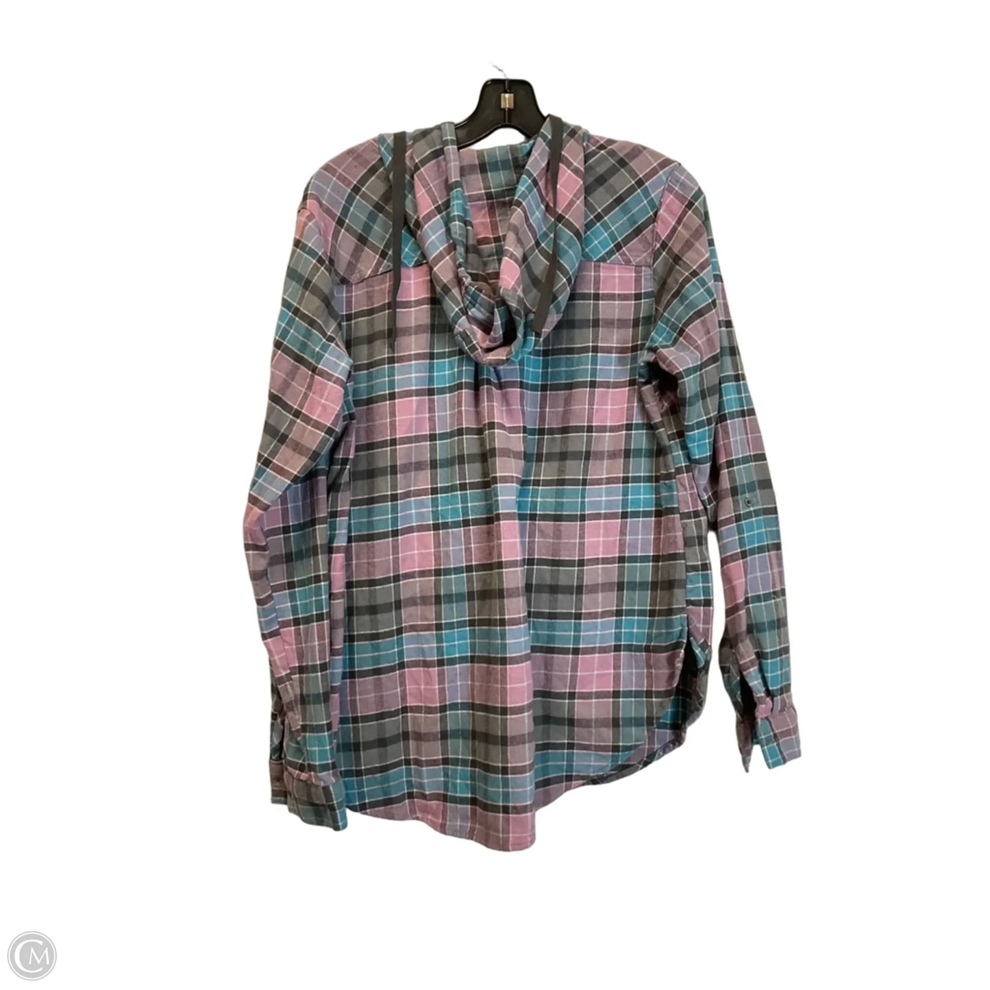 Top Long Sleeve By Columbia In Plaid Pattern, Size: L