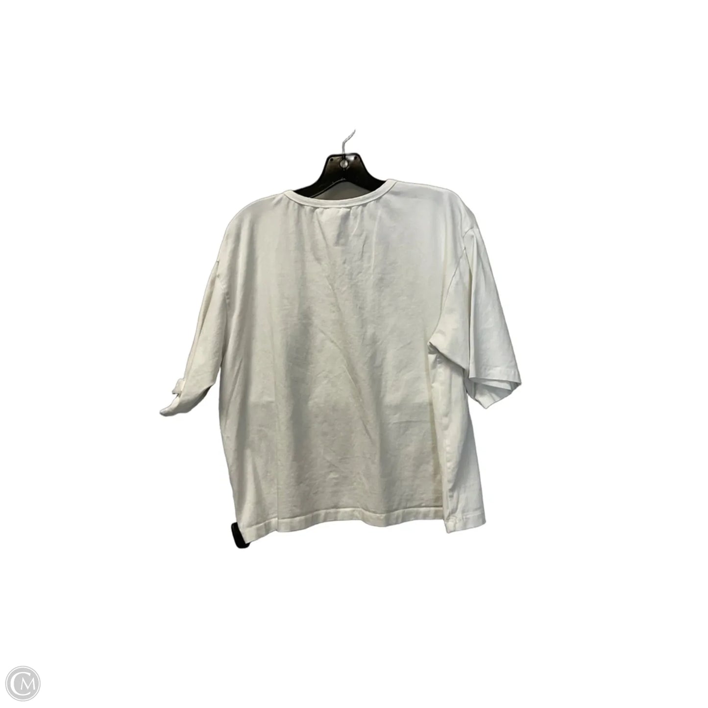 Top Short Sleeve Basic By Easel In White, Size: S