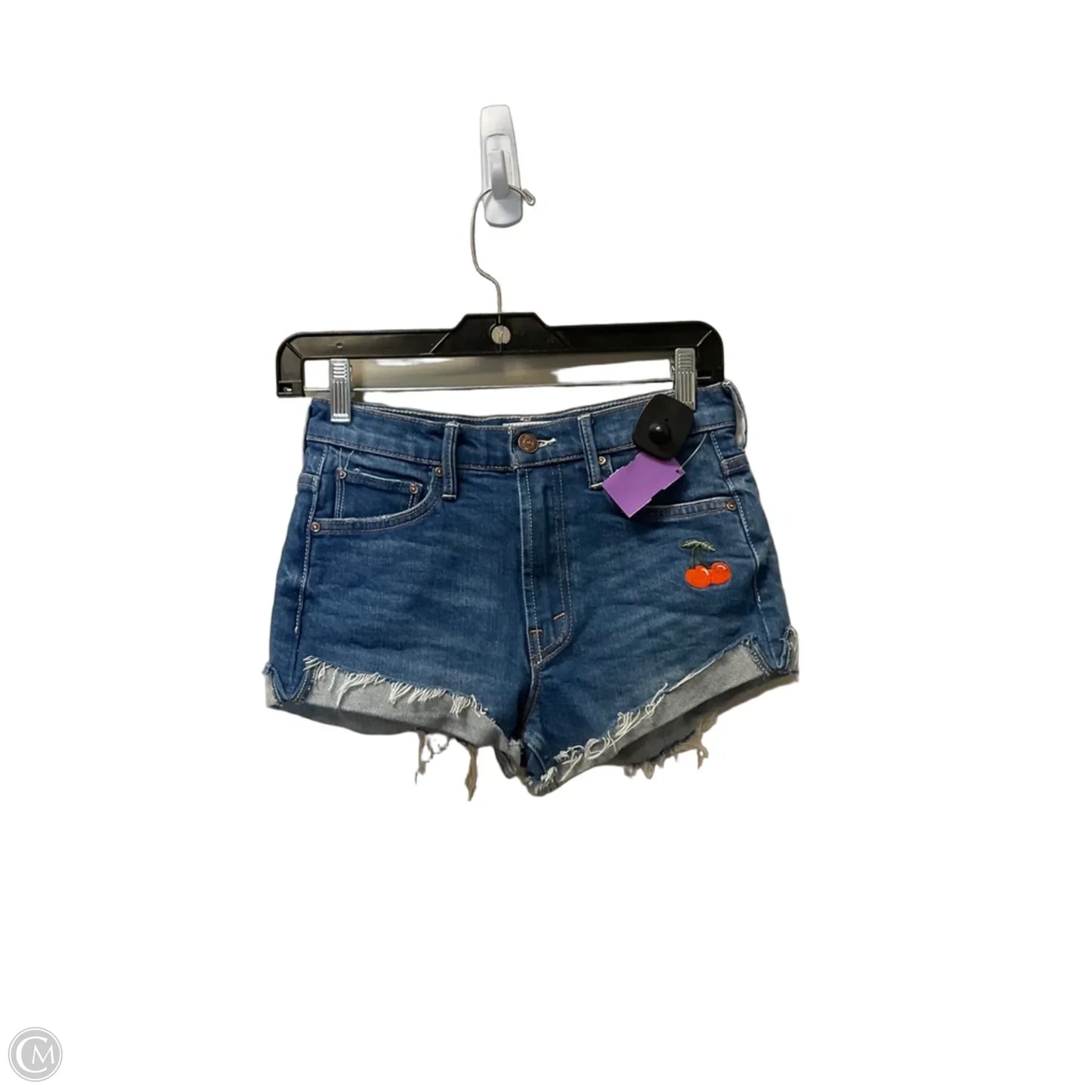 Shorts By Mother In Blue Denim, Size: 4