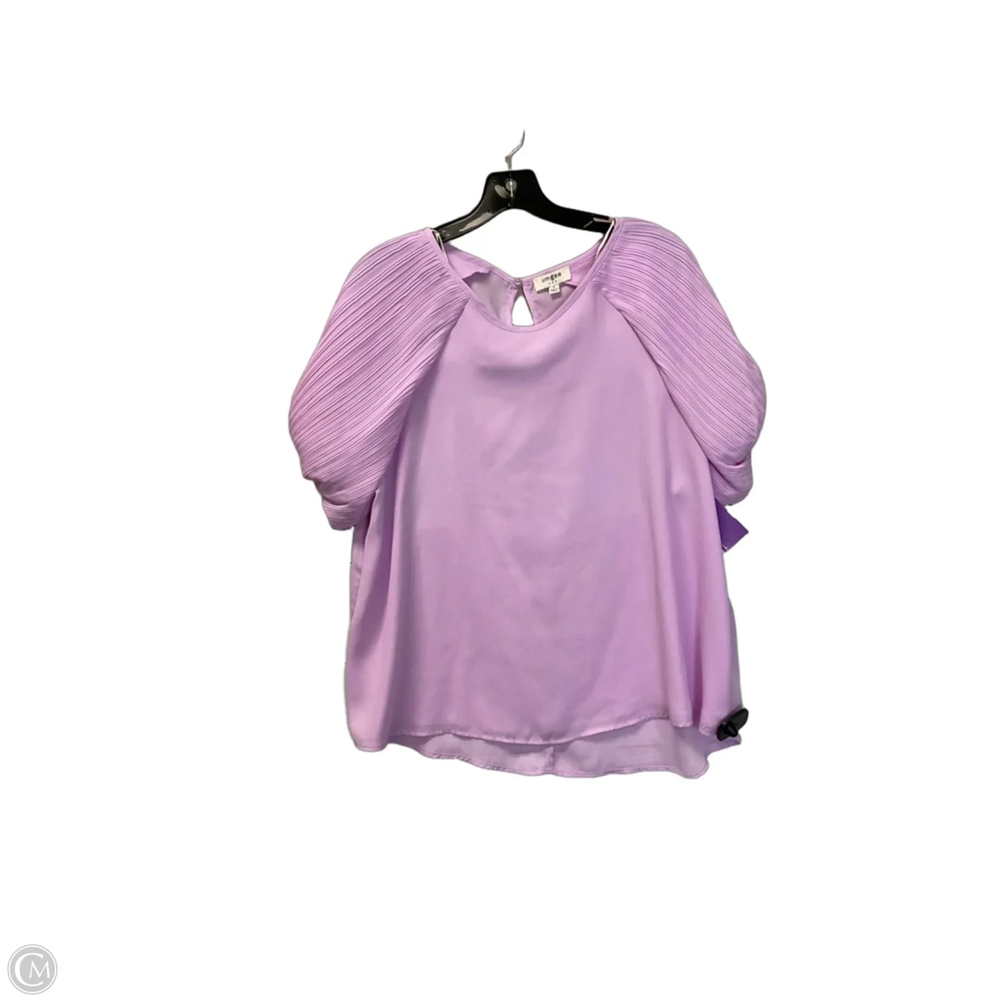 Top Short Sleeve Basic By Umgee In Purple, Size: M
