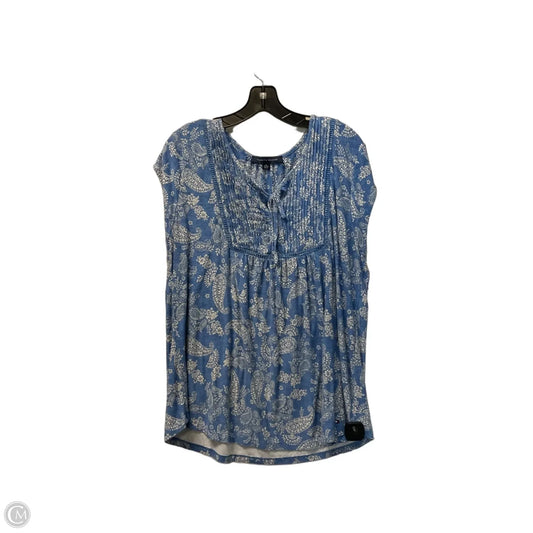 Top Short Sleeve By Tommy Hilfiger In Blue, Size: Xl