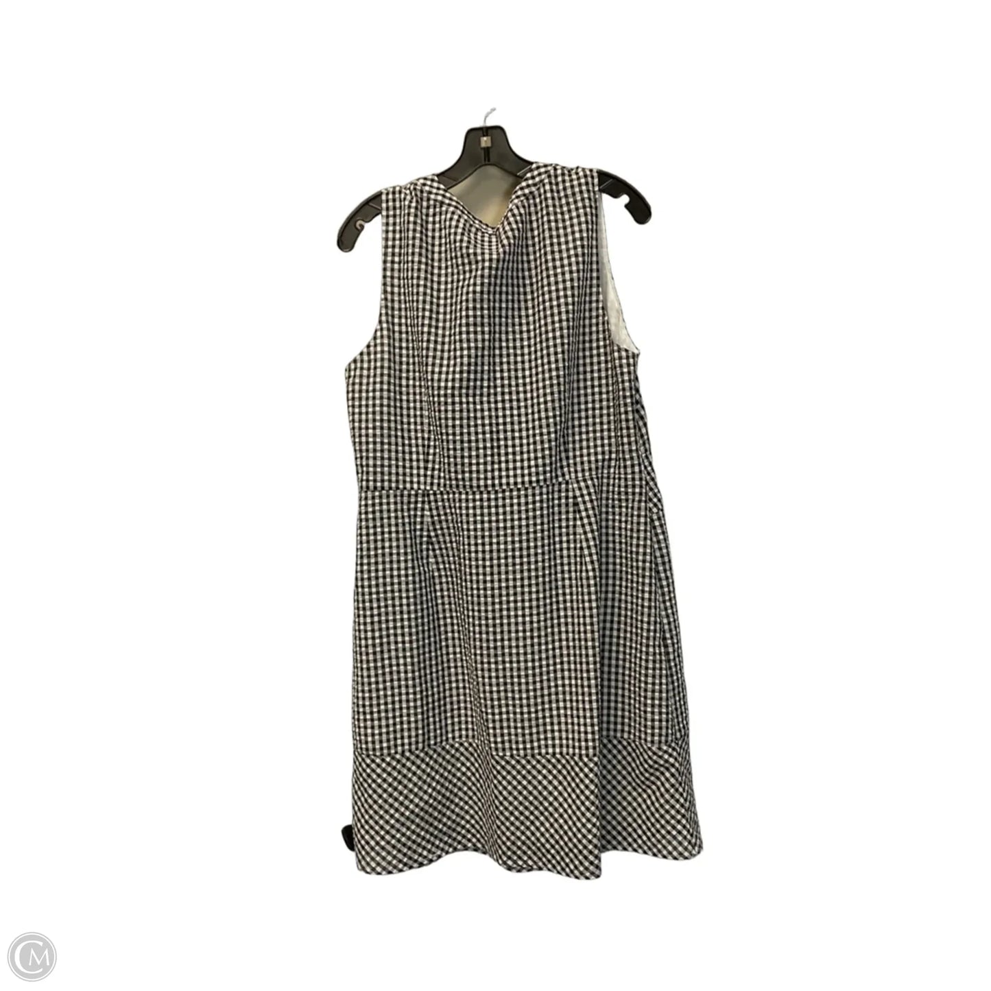 Dress Casual Midi By Vineyard Vines In Black & White, Size: 16